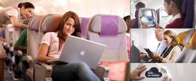 Quelles compagnies proposent le WiFi en avion ?