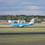 Boeing 737 de KLM en provenance d’Amsterdam