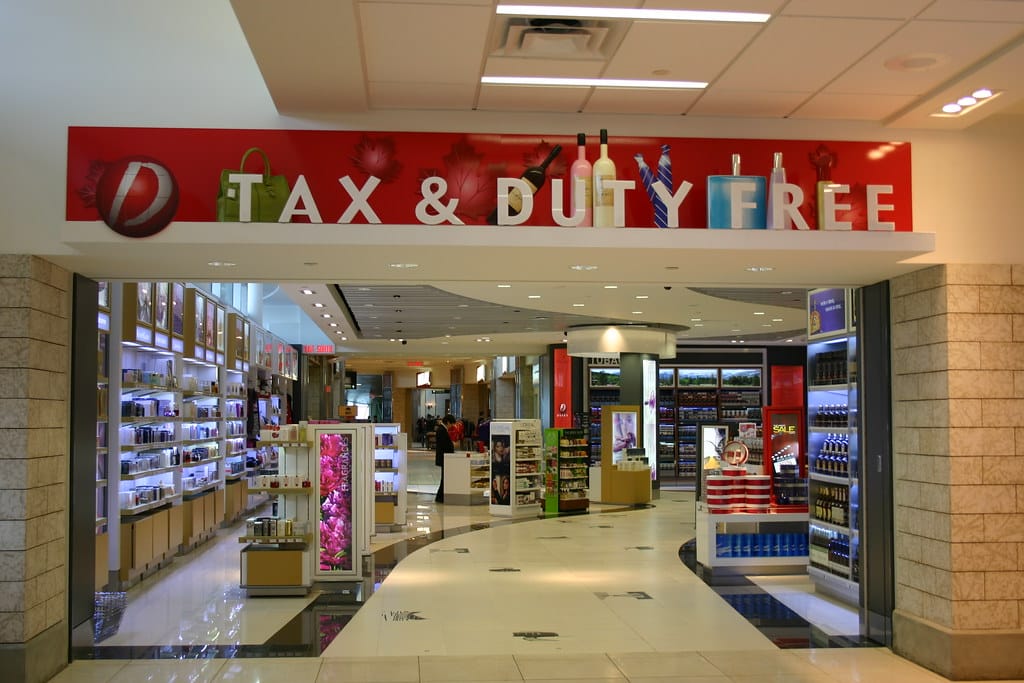 Boutique duty free en aéroport