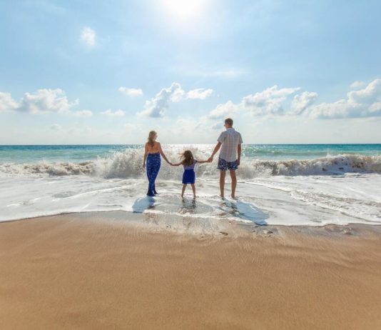 Plage en famille