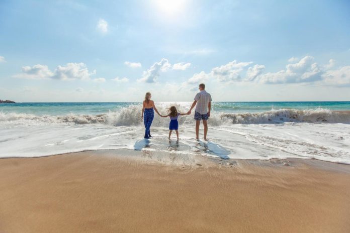 Plage en famille